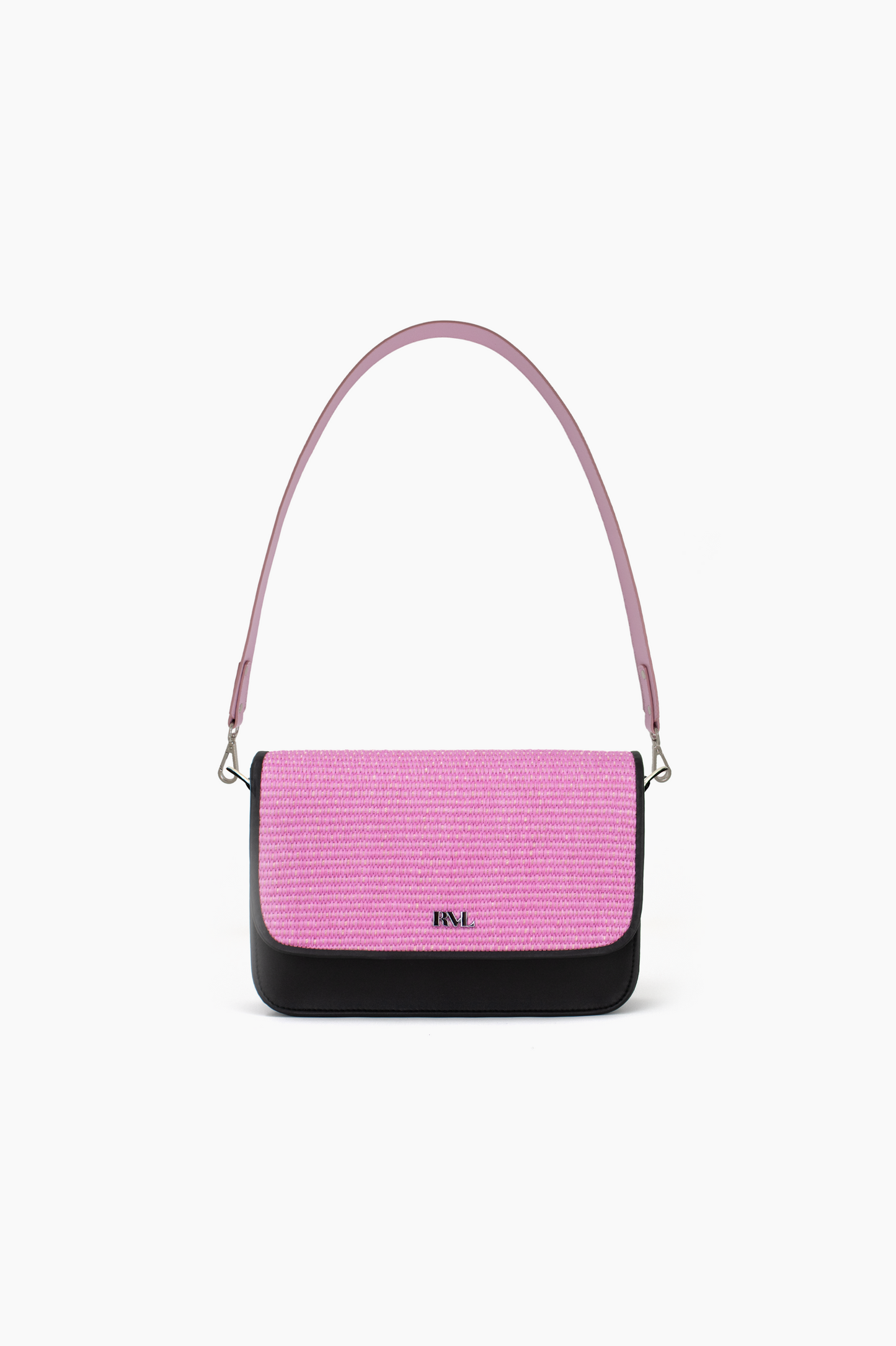 Bolso Classic Rafia Rosa