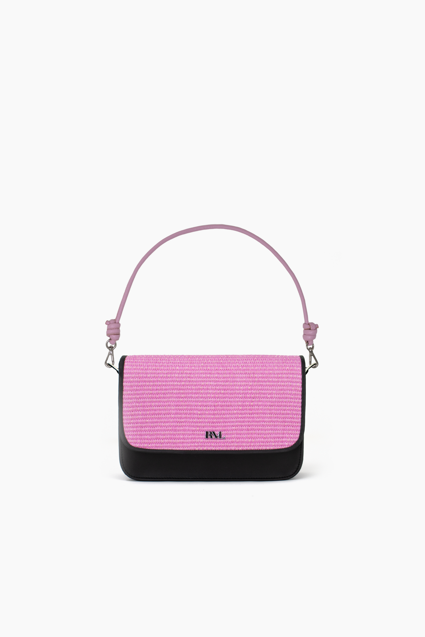 Bolso Classic Rafia Rosa