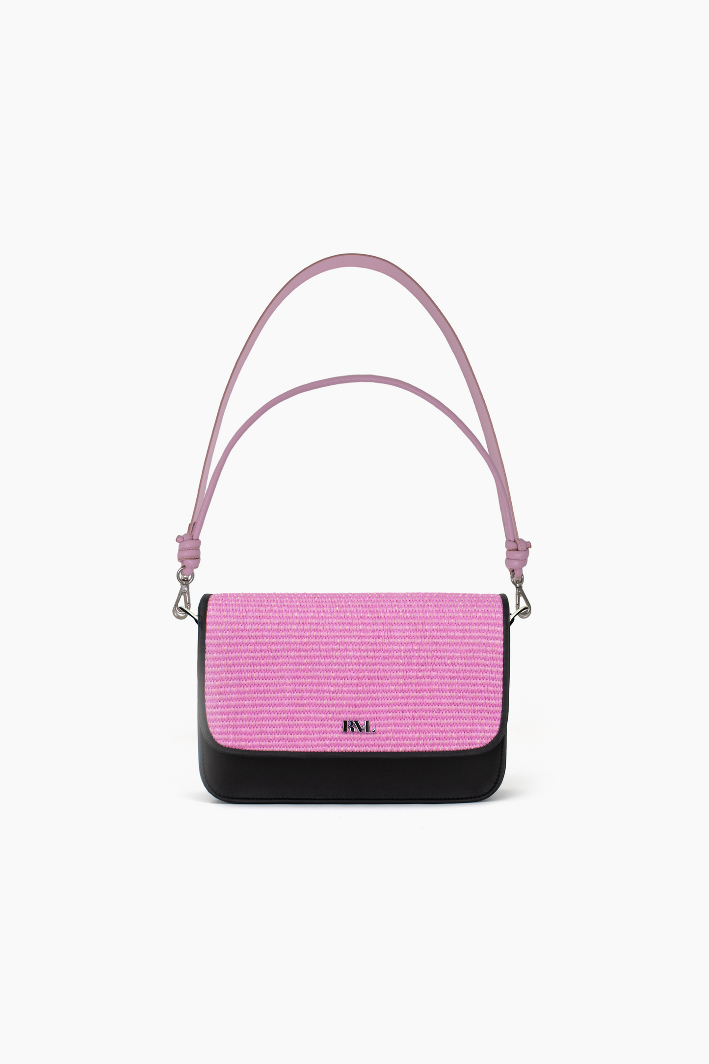 Bolso Classic Rafia Rosa