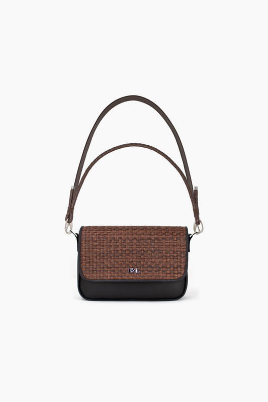 Bolso Basic Rafia Marrón
