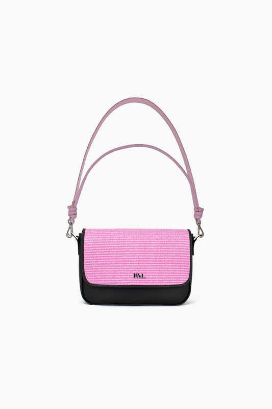 Bolso Basic Rafia Rosa